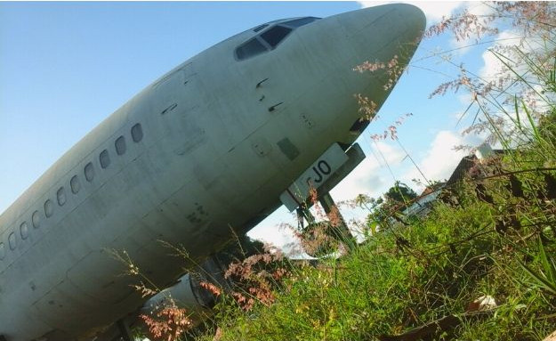 First abandoned airplane in Bali