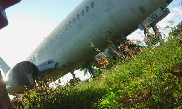 First abandoned airplane in Bali