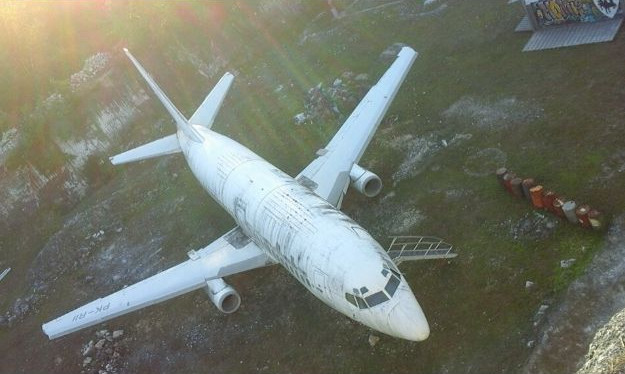 Second abandoned airplane in Bali