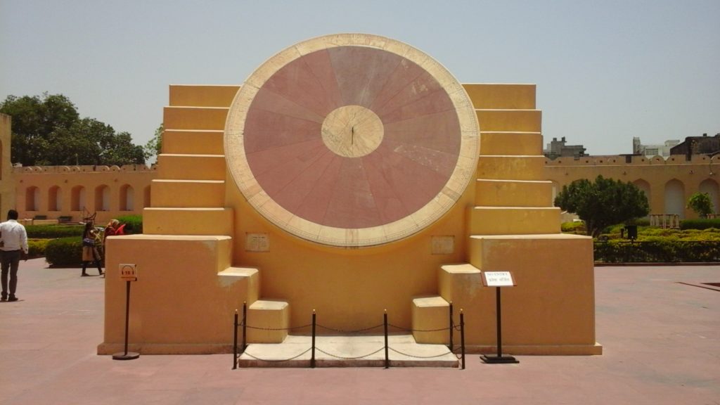 From inside of Jantart Mantar, a UNESCO world heritage site.