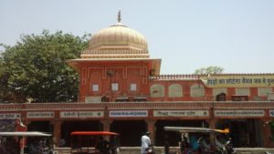 The streets of Jaipur's pink city.