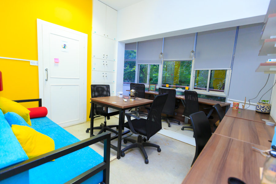 The coworking space where I worked most of my time in Bangalore, B-hive.