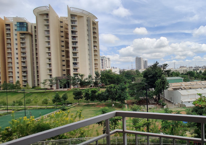 A typical view of a newly developed Bangalore suburban ares